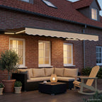 Toldo Retráctil Eléctrico Beige y Antracita 3 x 2,5 m