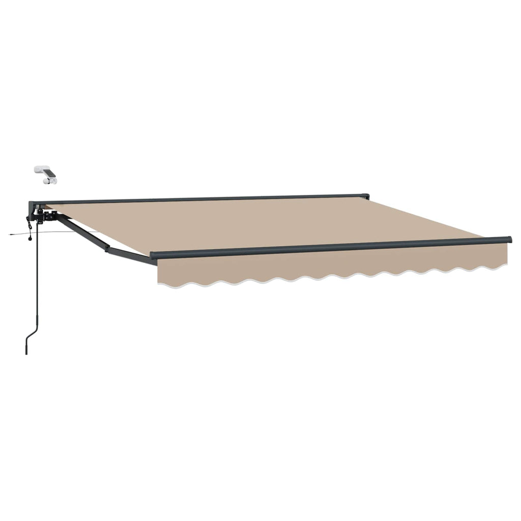 Toldo Retráctil Eléctrico Beige y Antracita 3 x 2,5 m