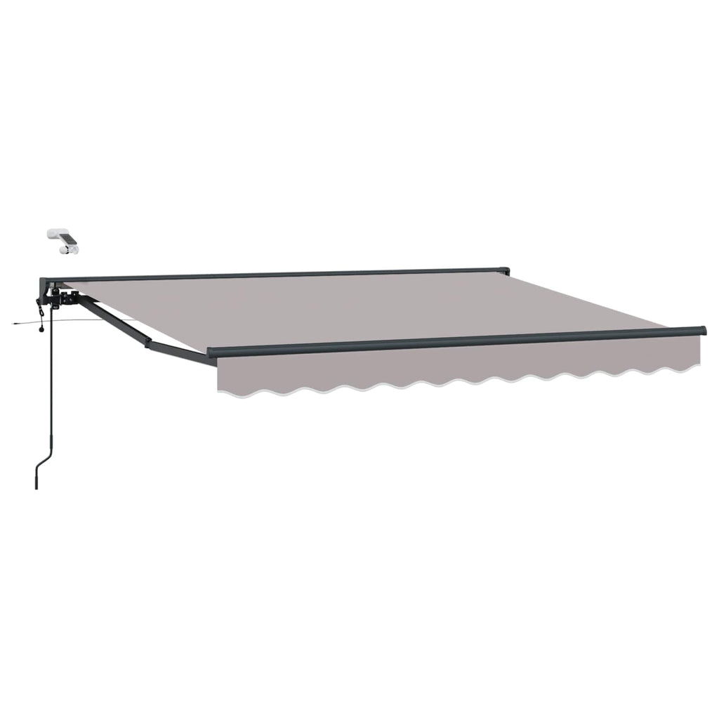 Toldo Retráctil Eléctrico Gris Claro y Antracita 3 x 2,5 m