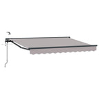 Toldo Retráctil Eléctrico Gris Claro y Antracita 3 x 2,5 m