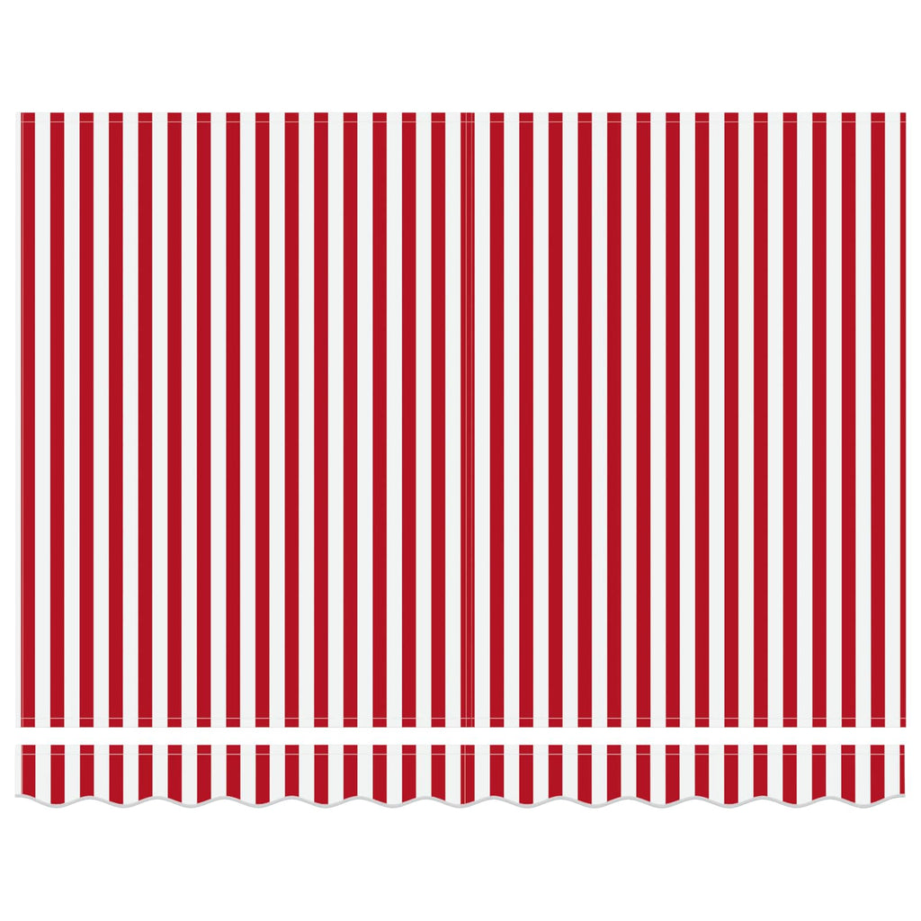 Toldo Retráctil Eléctrico Rojo, Blanco, Antracita 3,5 x 2,5 m