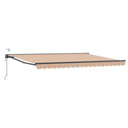 Toldo Retráctil Eléctrico Azul, Naranja, Antracita 4 x 3 m