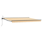 Toldo Retráctil Eléctrico Amarillo, Blanco, Antracita 4 x 3,5 m