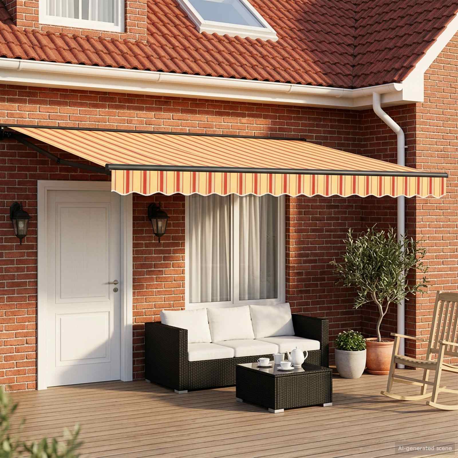 Toldo Retráctil Eléctrico 4 x 3,5 m