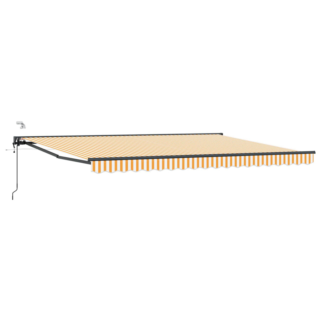 Toldo Retráctil Eléctrico Amarillo, Blanco, Antracita 4,5 x 3 m