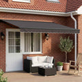 Toldo Retráctil Eléctrico Antracita 4,5 x 3 m