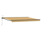 Toldo Retráctil Eléctrico Amarillo, Gris, Antracita 4,5 x 3 m