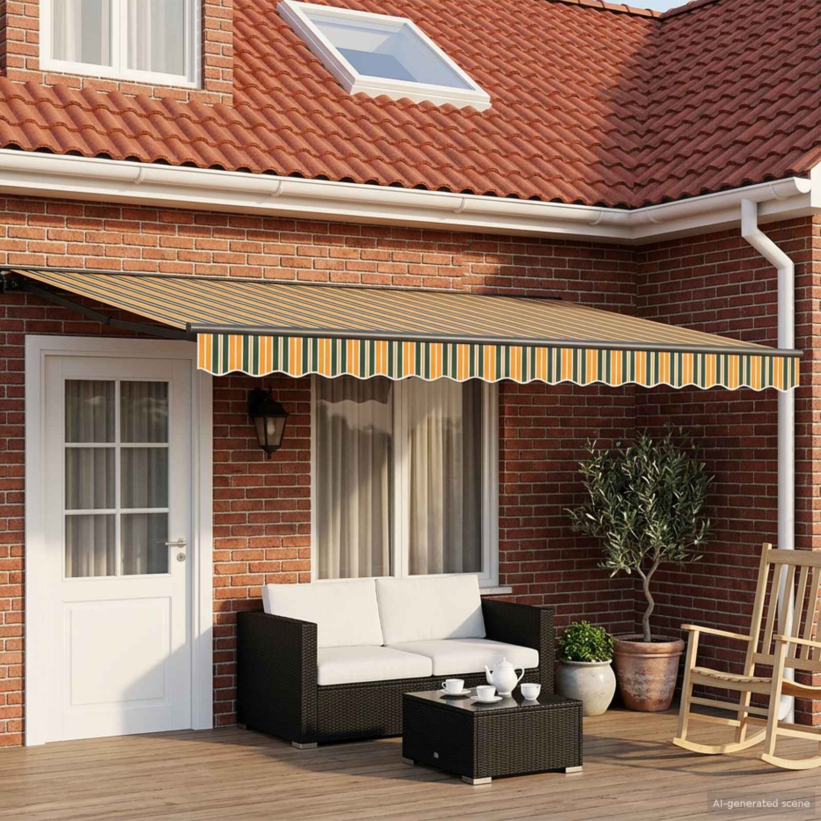 Toldo Retráctil Eléctrico 4,5 x 3,5 m