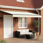 Toldo Retrátil Elétrico Creme e Antracite 5 x 3 m