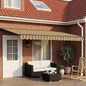 Toldo Retrátil Elétrico Verde, Amarelo, Antracite 5 x 3 m