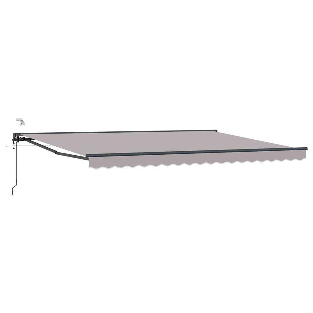 Toldo Retráctil Eléctrico Gris Claro y Antracita 5 x 3,5 m