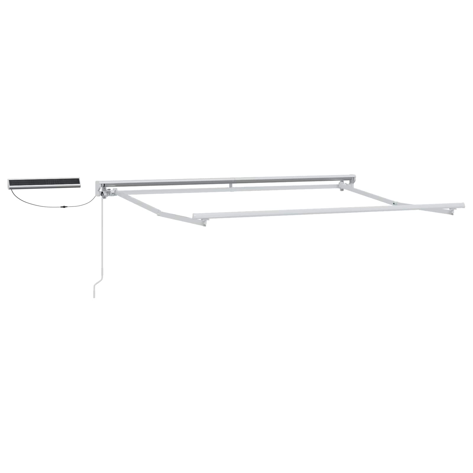Toldo Retráctil Eléctrico Amarillo y blanco 2,5 x 2 m