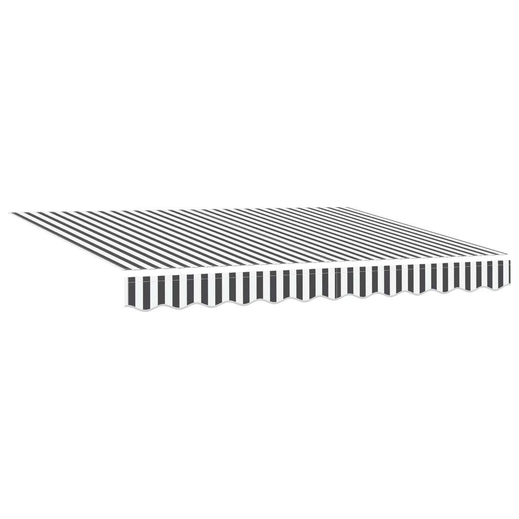 Toldo Retráctil Eléctrico Antracita y Blanco 3 x 2 m