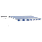Toldo Retráctil Eléctrico Azul y 3 x 2,5 m