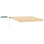 Toldo Retráctil Eléctrico Amarillo y 3 x 2,5 m
