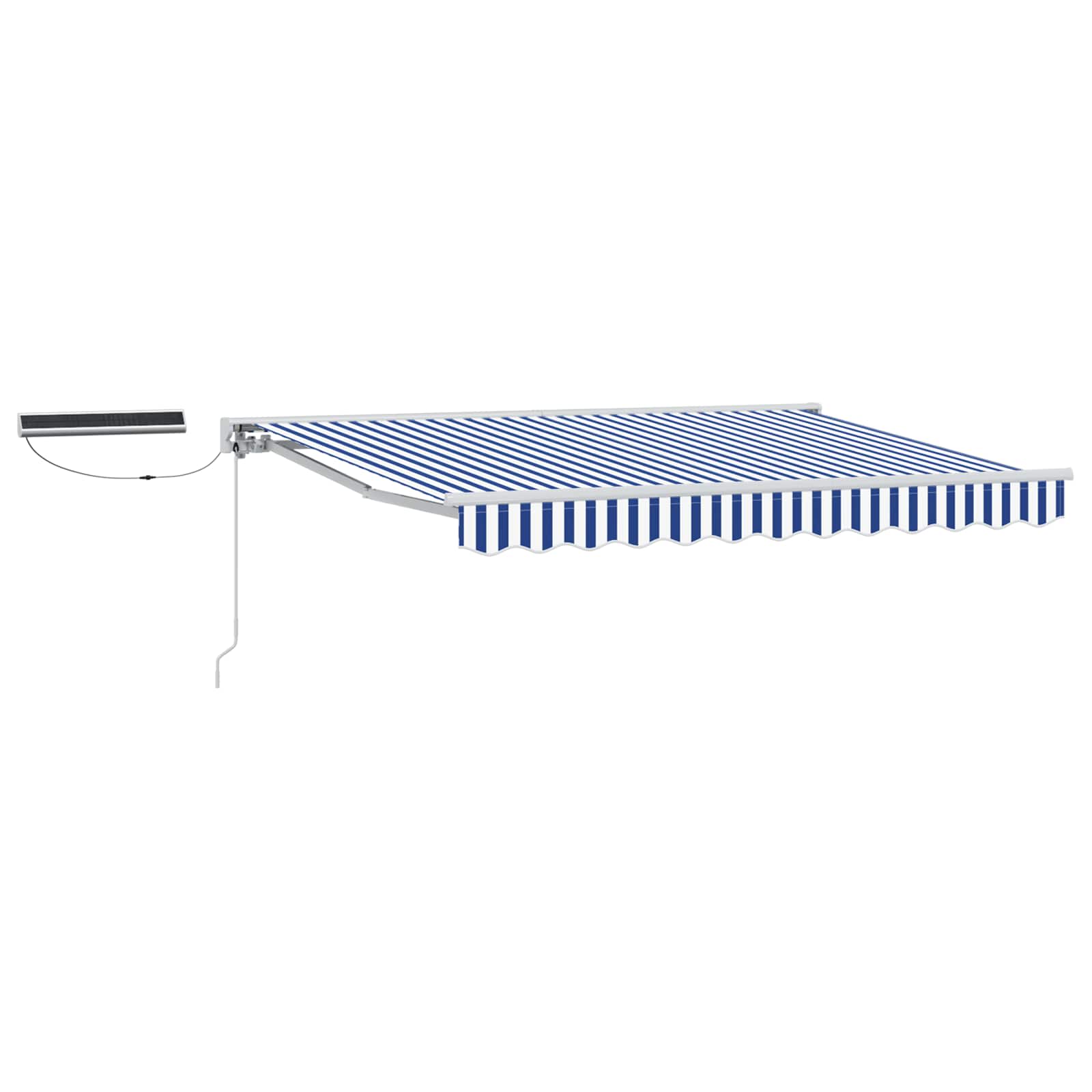 Toldo Retráctil Eléctrico Azul y 3,5 x 2,5 m