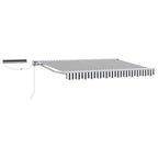 Toldo Retráctil Eléctrico Antracita y 3,5 x 2,5 m