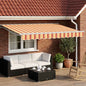 Toldo Retrátil Elétrico Amarelo, Laranja e 3,5 x 2,5 m