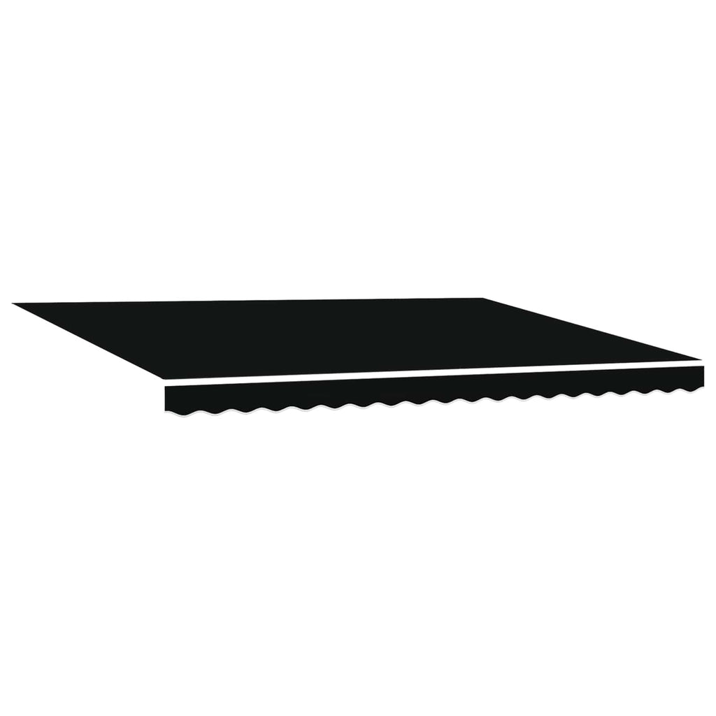 Toldo Retráctil Eléctrico Negro y Blanco 4 x 3 m