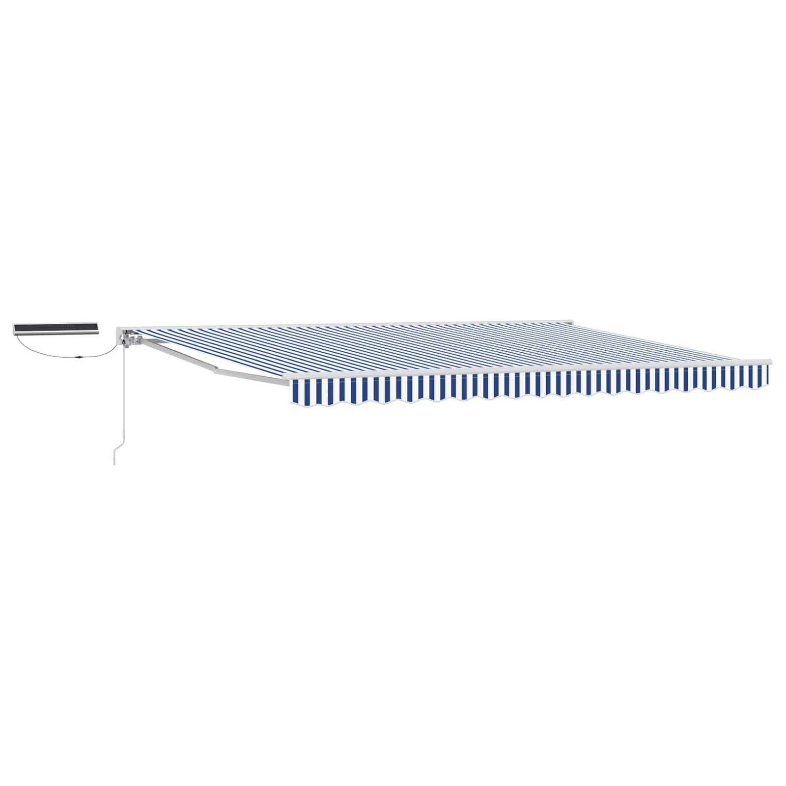 Toldo Retráctil Eléctrico Azul y 4 x 3,5 m