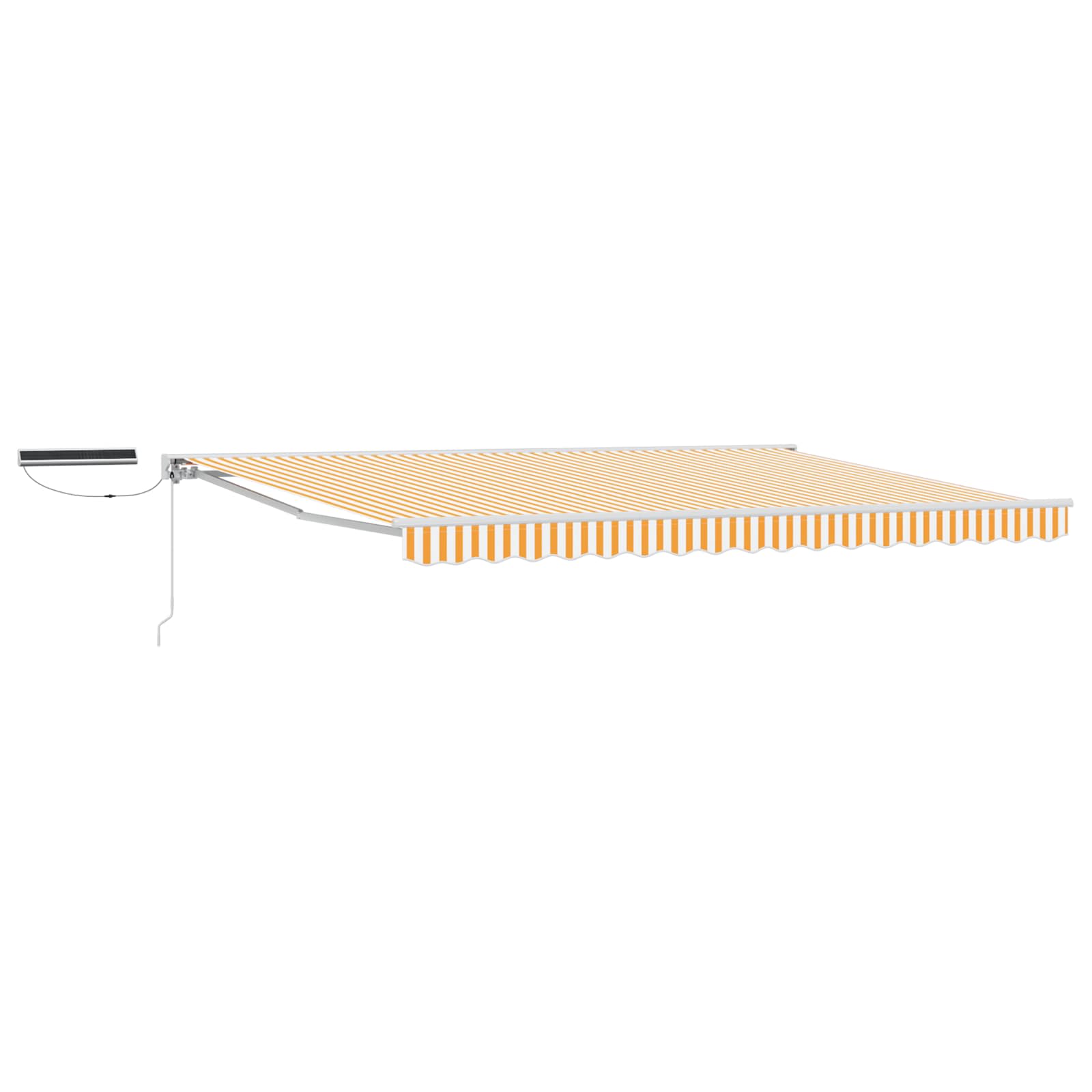 Toldo Retráctil Eléctrico Amarillo y 4 x 3,5 m