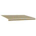Toldo Retráctil Eléctrico Verde, Amarillo, Blanco 4 x 3,5 m