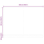 Toldo Retráctil Eléctrico Beige y Blanco 4,5 x 3,5 m