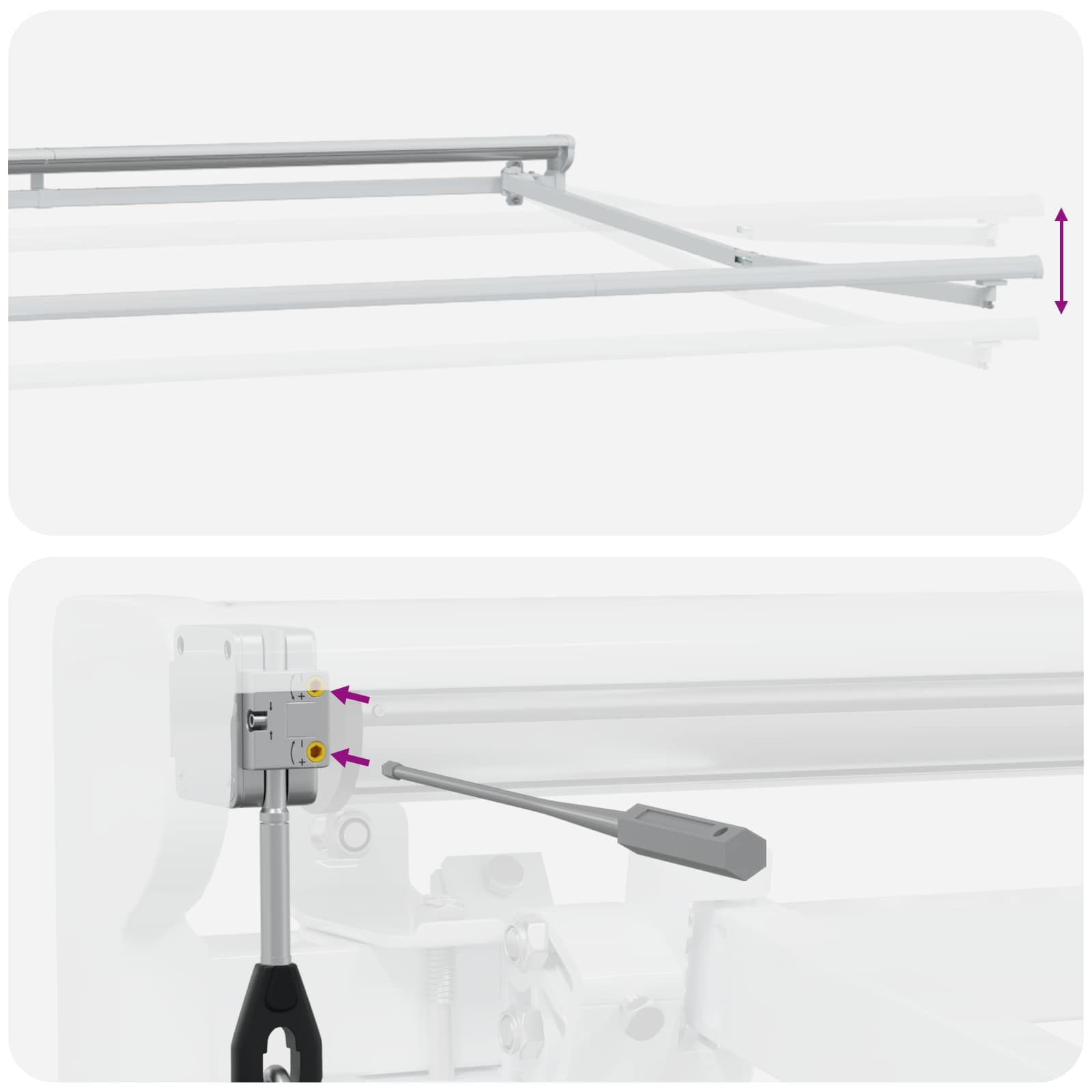 Toldo Retráctil Eléctrico Gris claro y blanco. 5 x 3,5 m