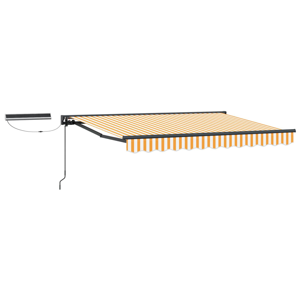 Toldo Retráctil Eléctrico Amarillo, Blanco, Antracita 2,5 x 2 m