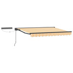 Toldo Retráctil Eléctrico Amarillo, Blanco, Antracita 2,5 x 2 m