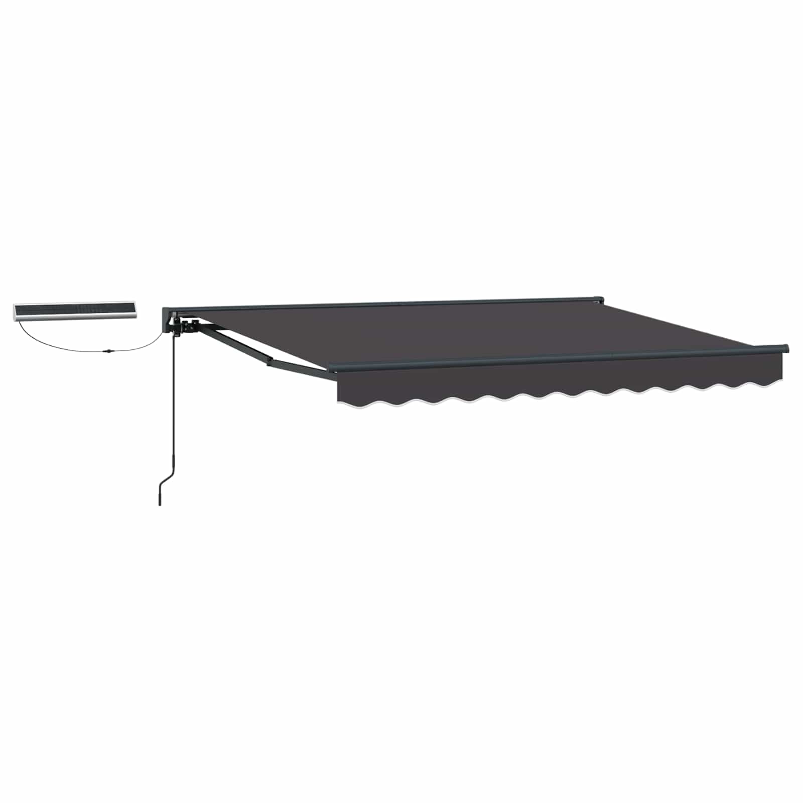 Toldo Retráctil Eléctrico Antracita 2,5 x 2 m