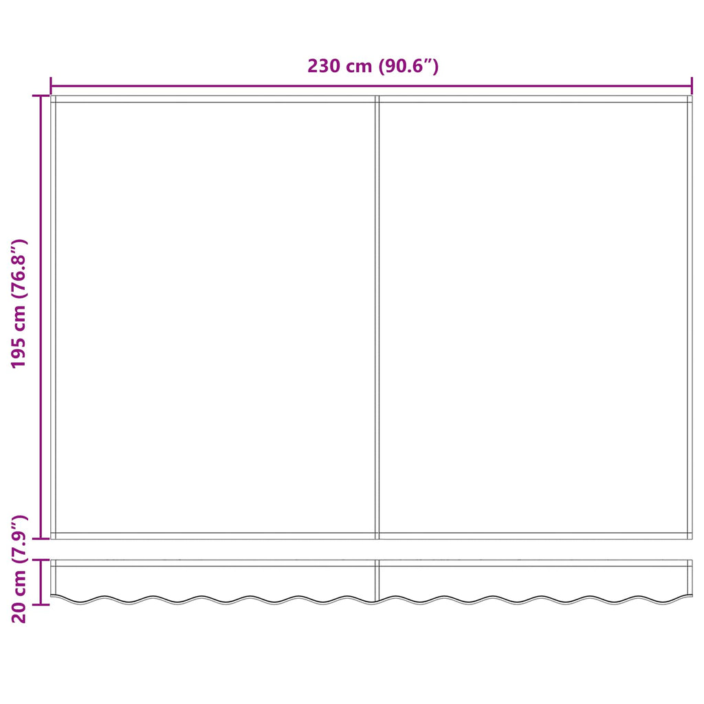 Toldo Retráctil Eléctrico Beige y Antracita 2,5 x 2 m