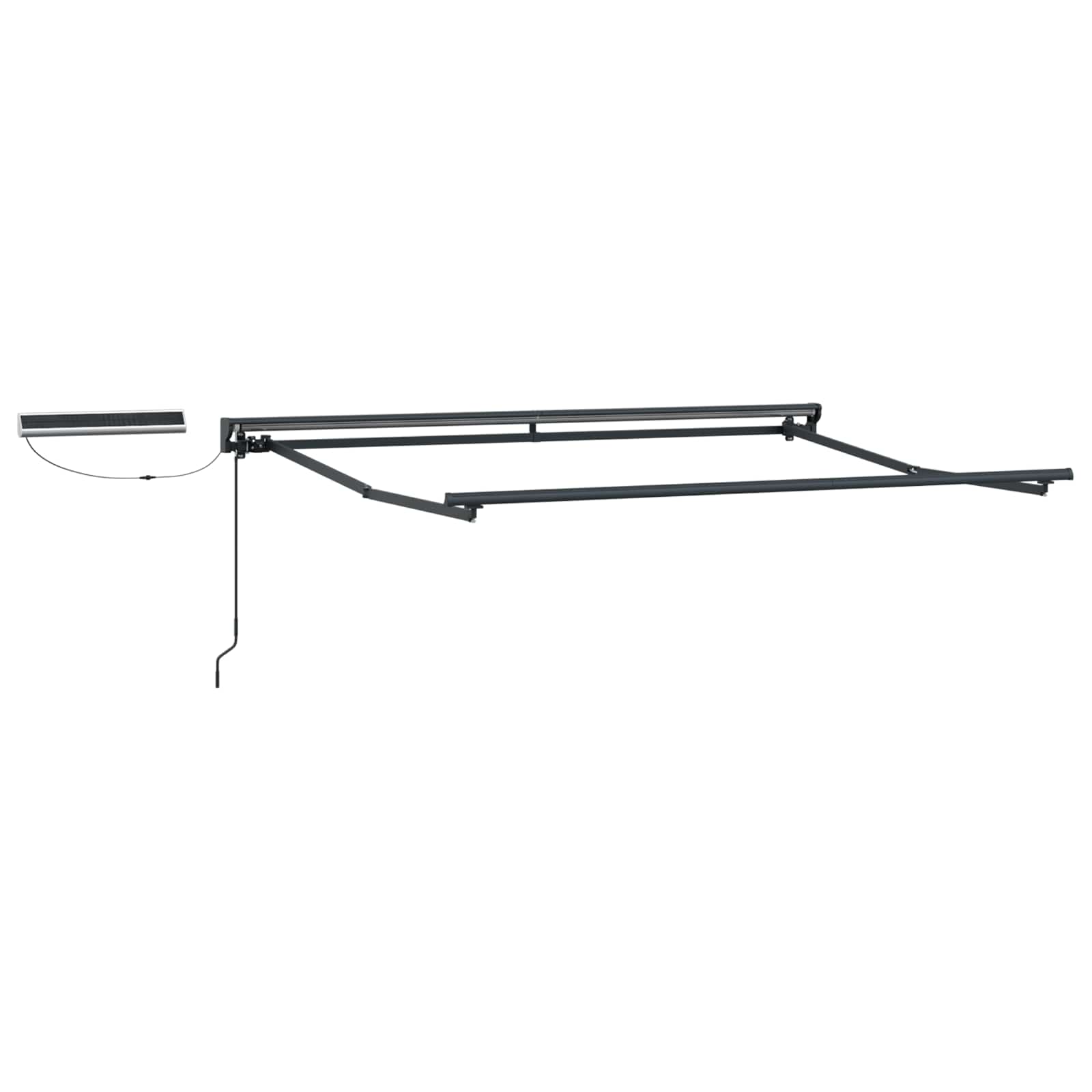 Toldo Retráctil Eléctrico Marrón y Antracita 3 x 2 m