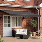 Toldo Retráctil Eléctrico Antracita 4 x 2 m