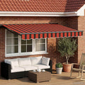 Toldo Retráctil Eléctrico Naranja, Negro, Antracita 3 x 2,5 m