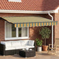 Toldo Retrátil Elétrico Verde, Amarelo, Antracite 3 x 2,5 m