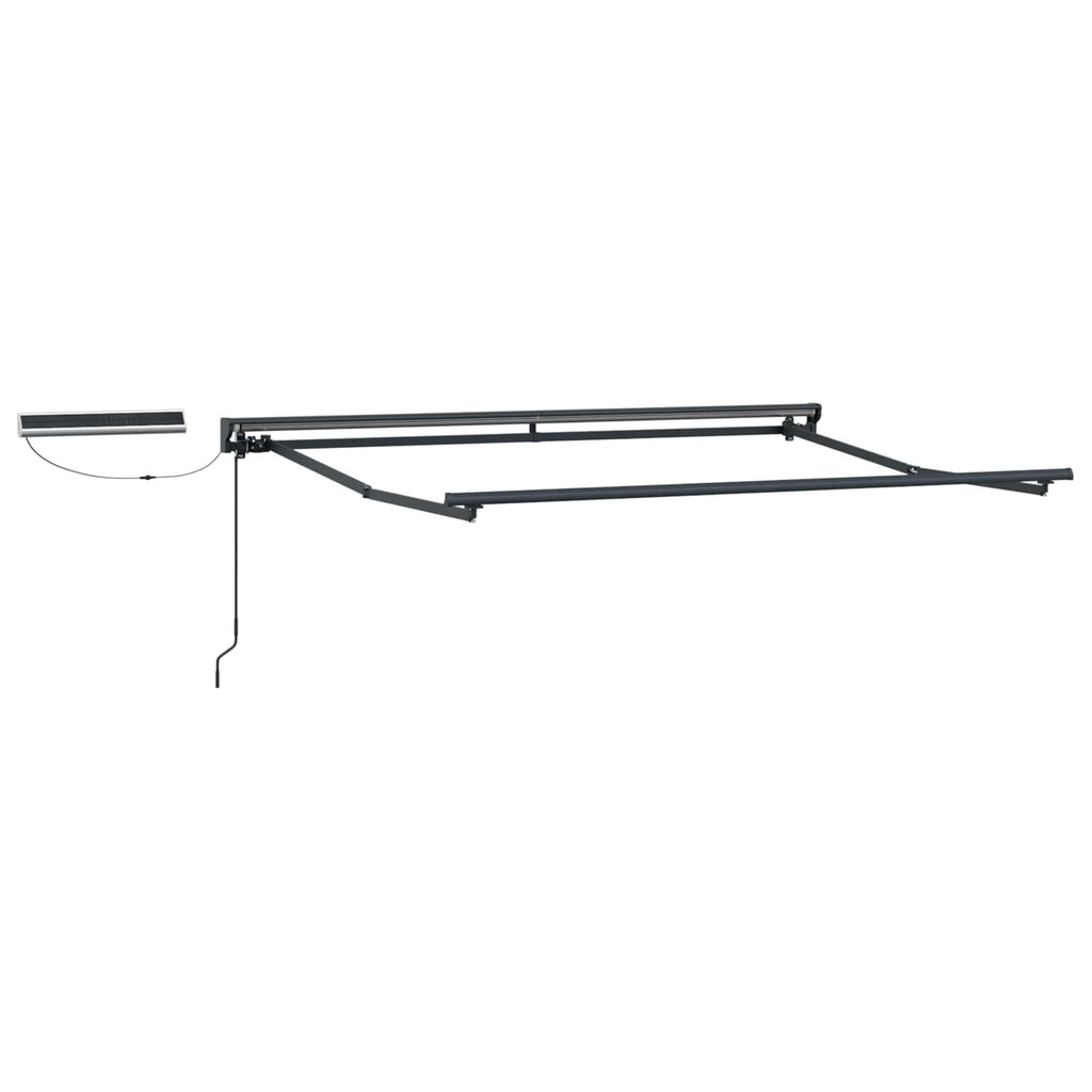 Toldo Retráctil Eléctrico Verde, Blanco, Antracita 3 x 2,5 m