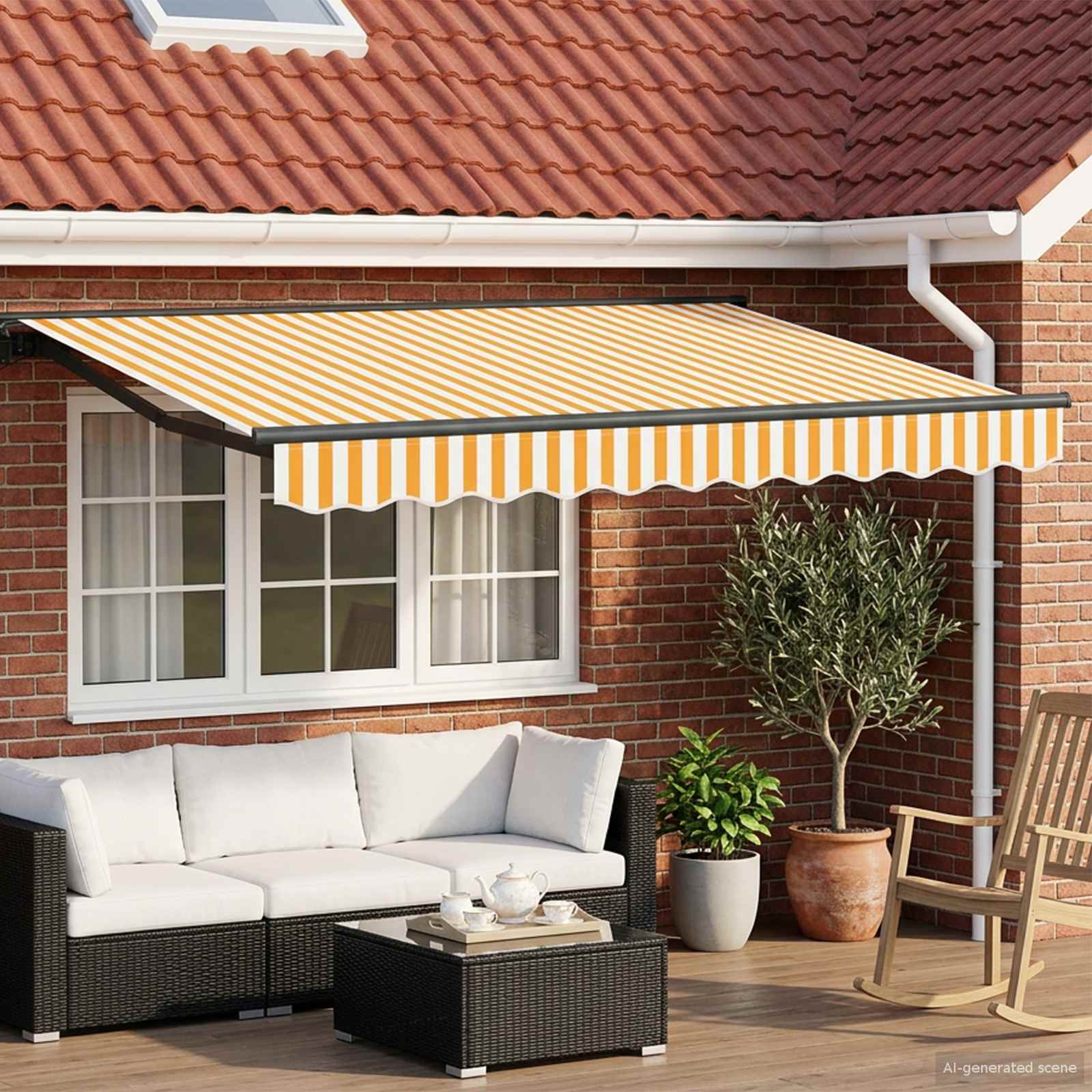 Toldo Retráctil Eléctrico 3,5 x 2,5 m