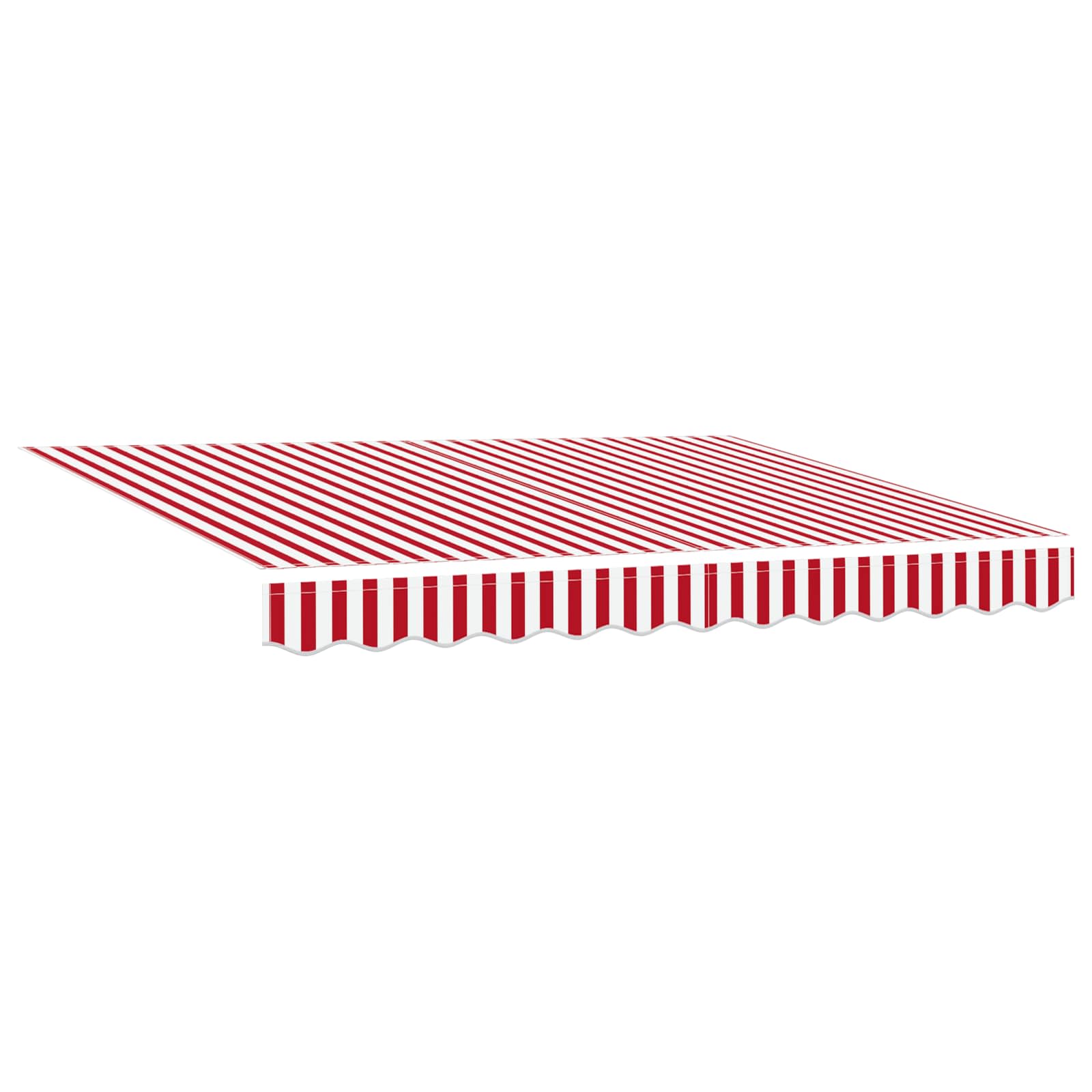 Toldo Retráctil Eléctrico Rojo, Blanco, Antracita 3,5 x 2,5 m