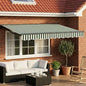 Toldo Retrátil Elétrico Verde, Branco, Antracite 3,5 x 2,5 m