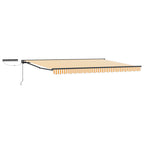 Toldo Retráctil Eléctrico Amarillo, Blanco, Antracita 4 x 3 m