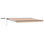 Toldo Retráctil Eléctrico Azul, Naranja, Antracita 4 x 3 m