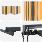 Toldo Retráctil Eléctrico Amarillo, Gris, Antracita 4 x 3 m