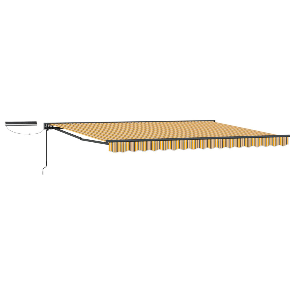 Toldo Retráctil Eléctrico Amarillo, Gris, Antracita 4 x 3 m