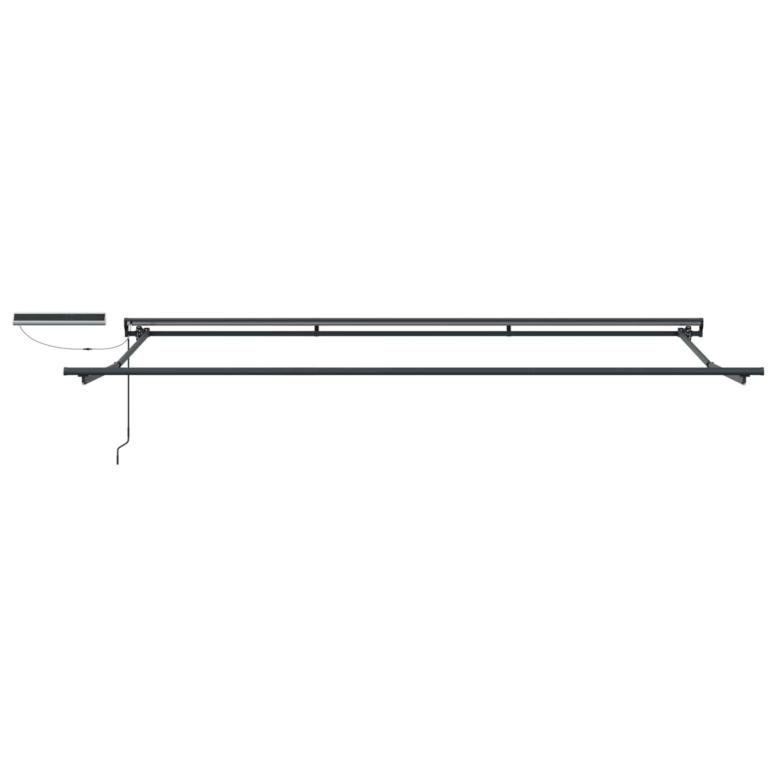 Toldo Retráctil Eléctrico Amarillo, Gris, Antracita 4 x 3 m