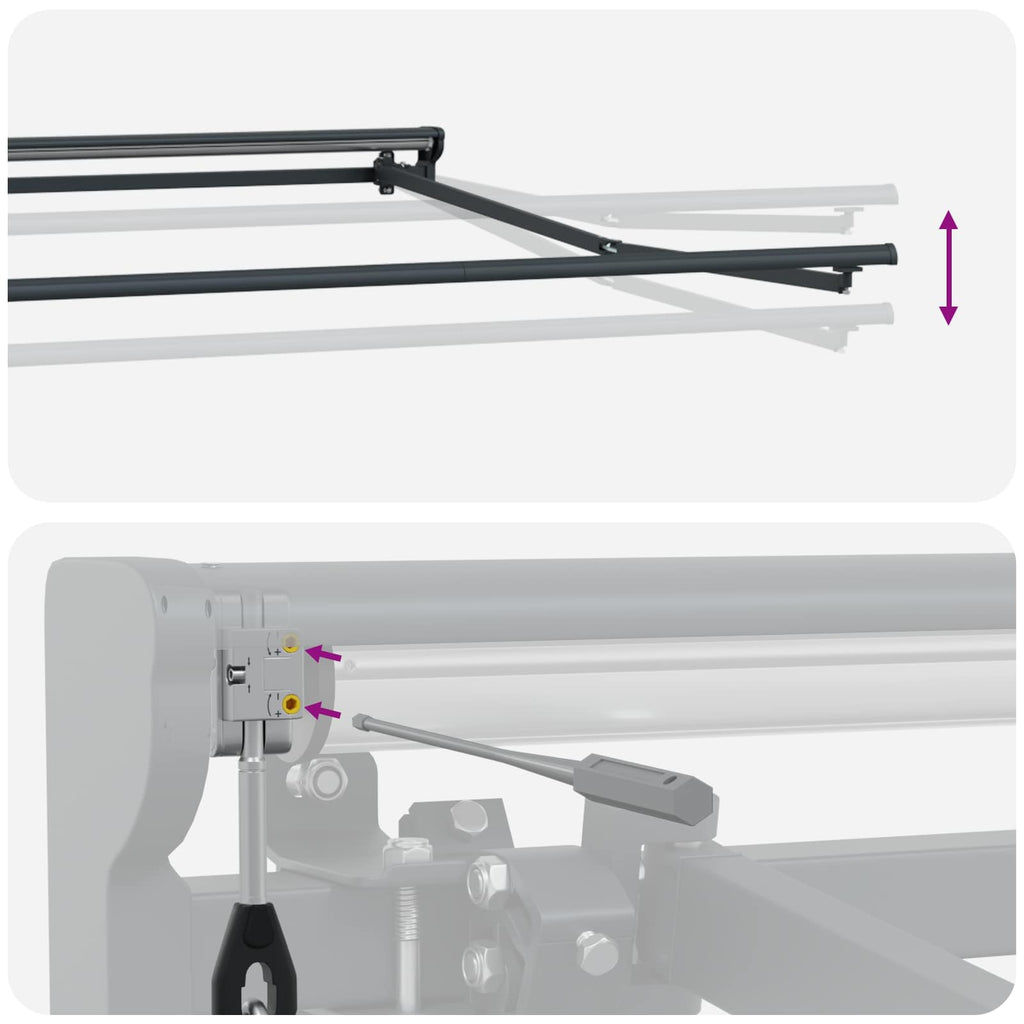 Toldo Retráctil Eléctrico Amarillo, Gris, Antracita 4 x 3 m