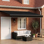 Toldo Retrátil Elétrico Preto e Antracite 4 x 3 m