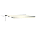 Toldo Retráctil Eléctrico Crema y Antracita 4 x 3,5 m