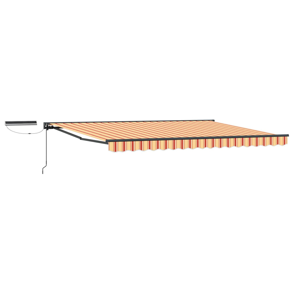 Toldo Retráctil Eléctrico Amarillo, Naranja, Antracita 5 x 3 m