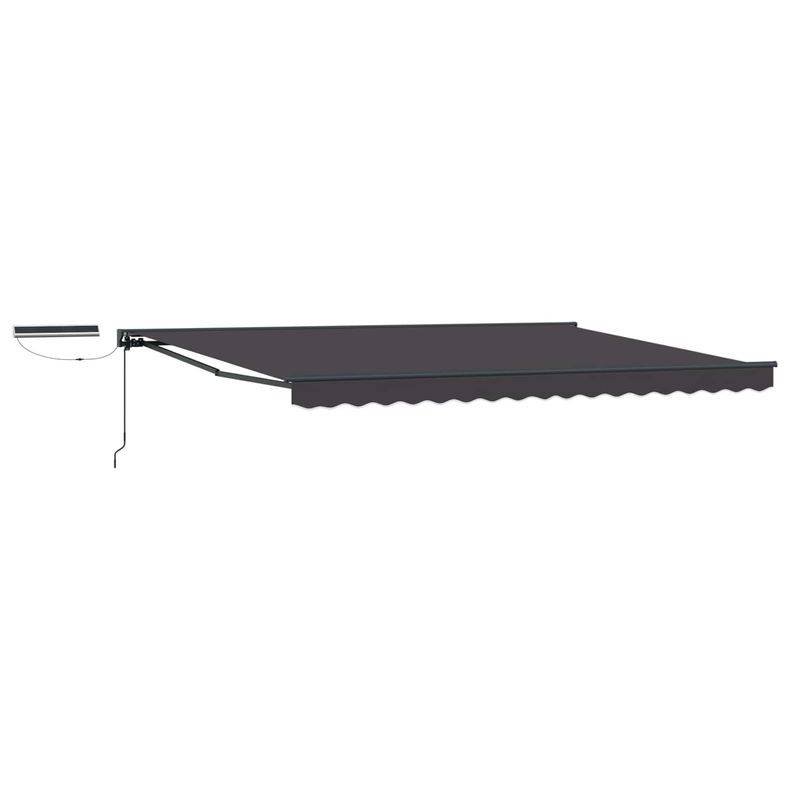 Toldo Retráctil Eléctrico Antracita 5 x 3,5 m